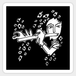 Whistle, Flute, Irish Music Sticker